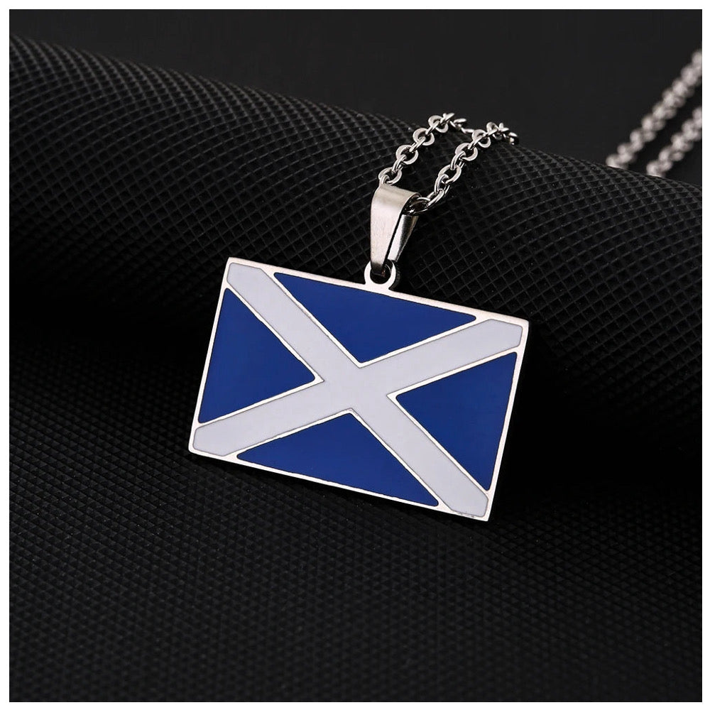 EDELSTAHL "SCOTLAND FLAG" LÄNDERKETTE - ICERAIN JEWELRY