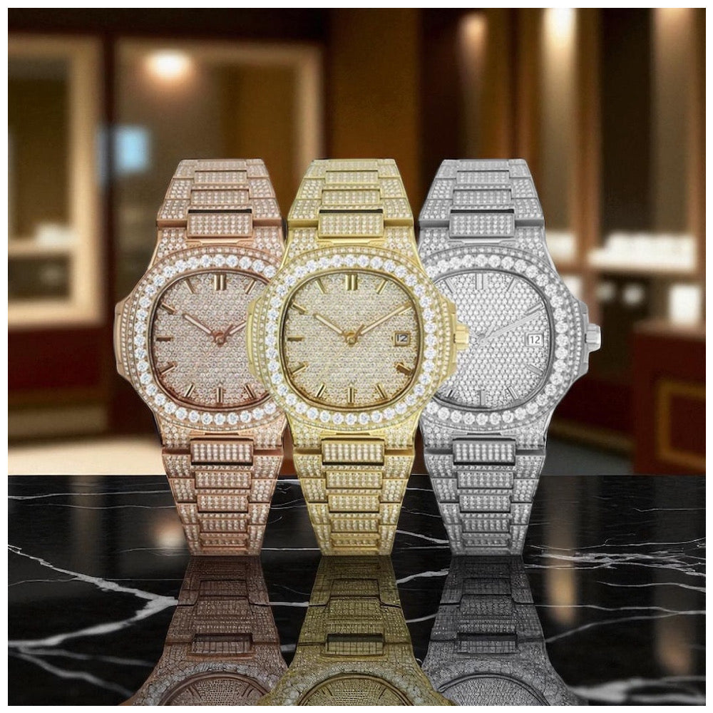 ICED OUT 43MM MOISSANITE "FERANOIR" UHR - ICERAIN JEWELRY