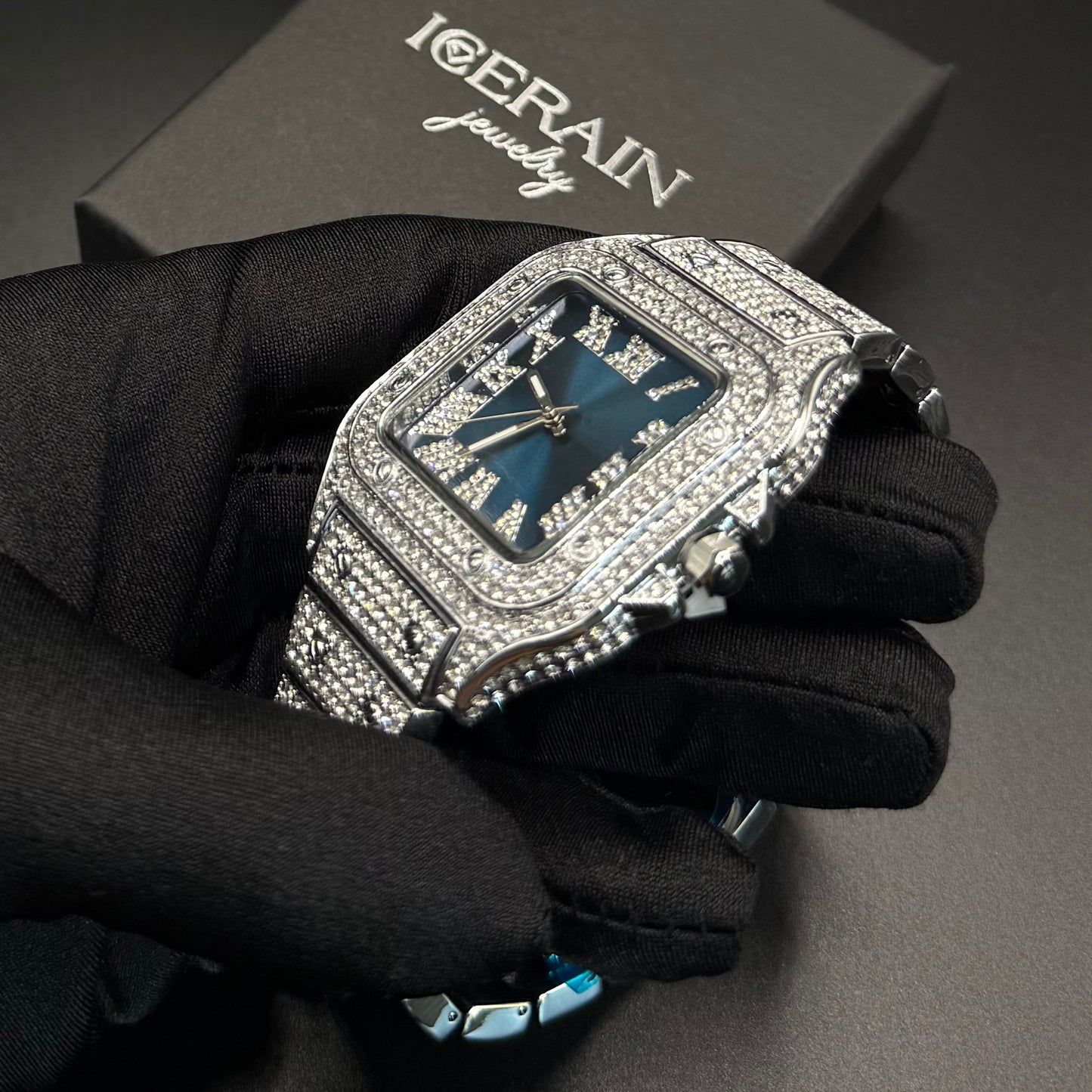 ICED OUT "PIAZZA" UHR - ICERAIN JEWELRY