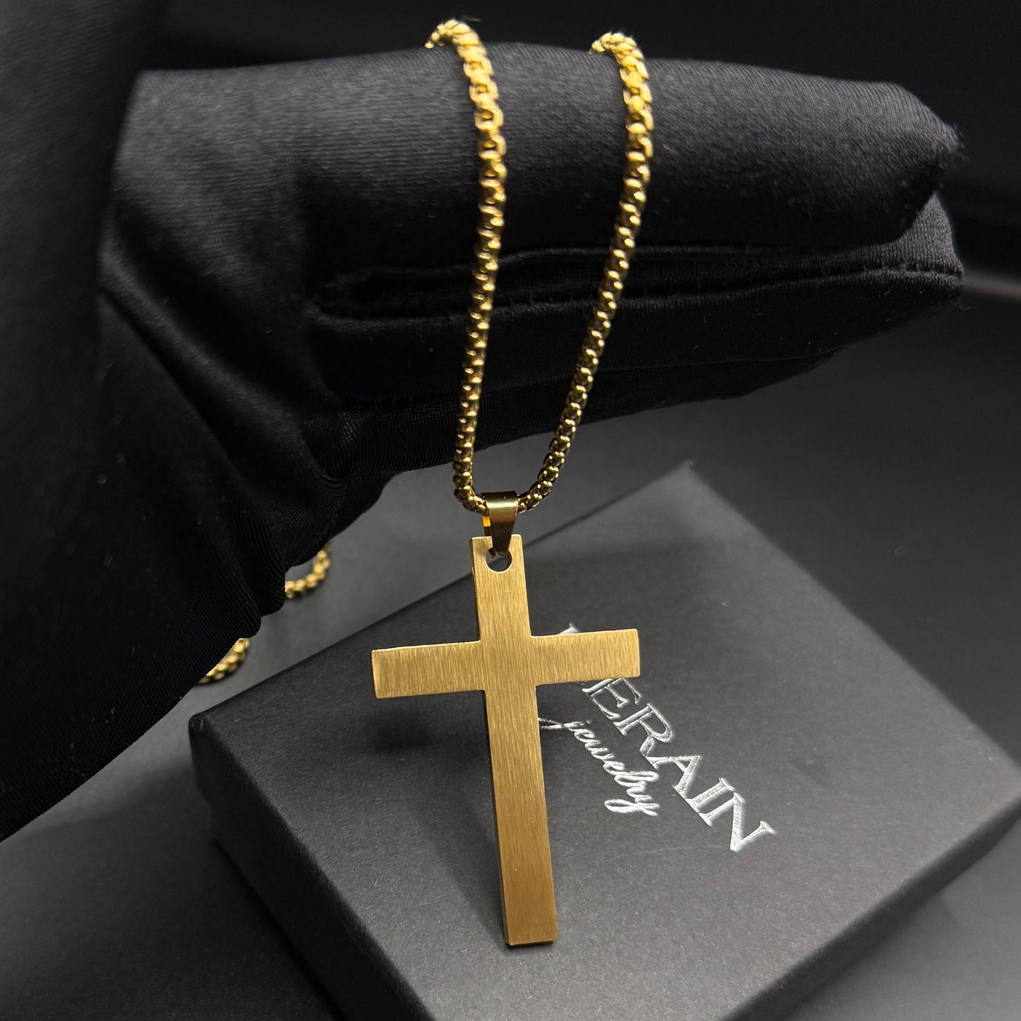 EDELSTAHL "AMEN CROSS V2" KETTE - ICERAIN JEWELRY