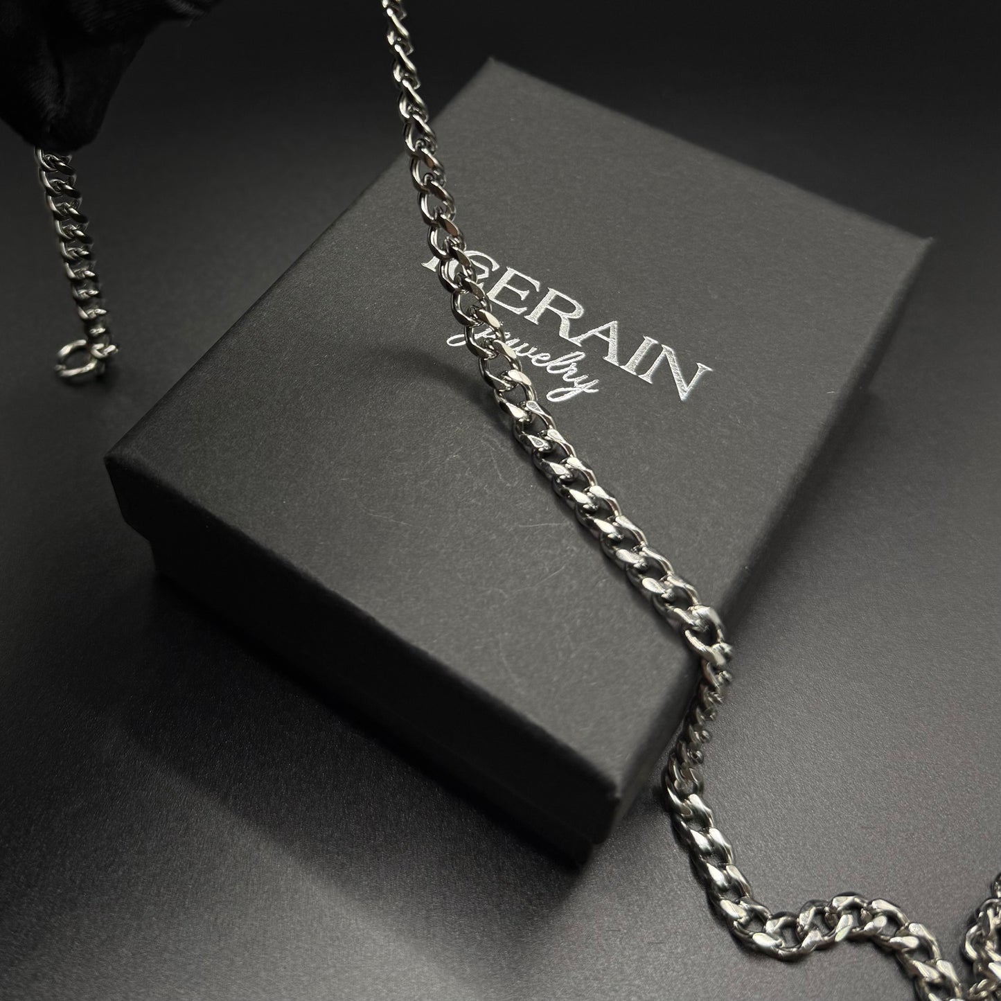 SALE | EDELSTAHL 5MM 70CM "SILVER CUBAN" KETTE - ICERAIN JEWELRY