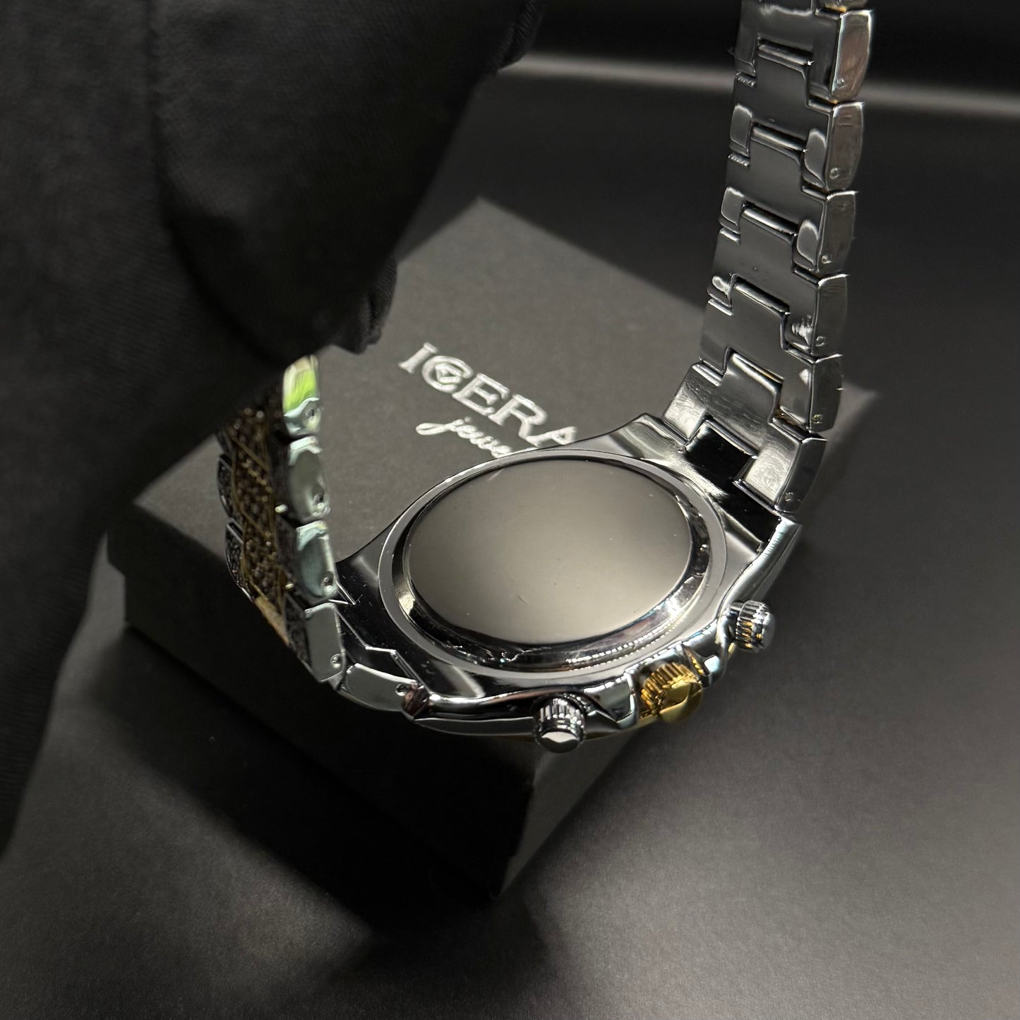 SALE | ICED OUT "SILVER/GOLD SOLLINI" UHR - ICERAIN JEWELRY