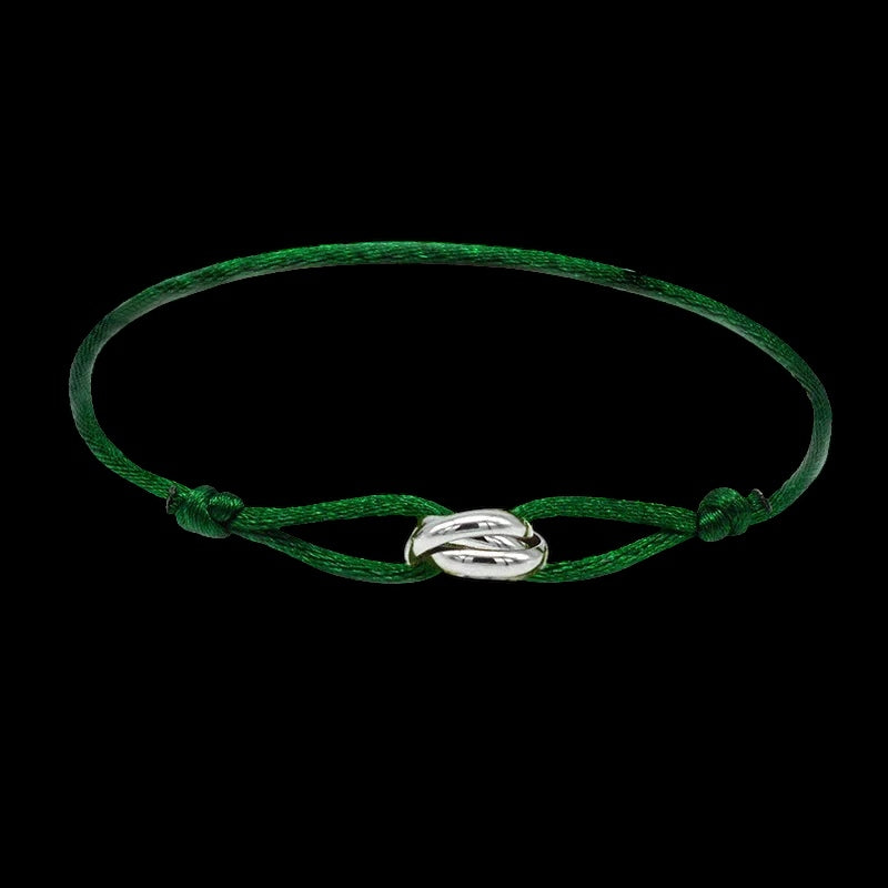 STOFF/EDELSTAHL "TRICOLOR" ARMBAND - ICERAIN JEWELRY
