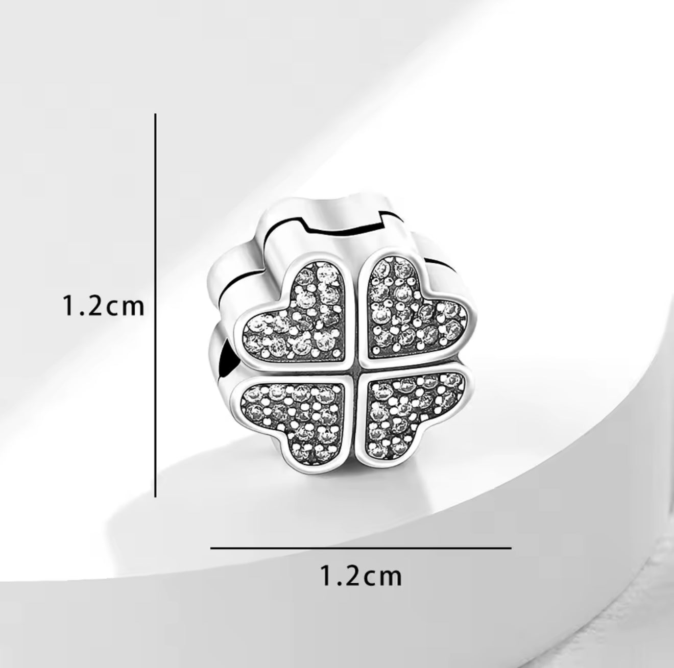 ICED OUT 925S SILVER "CLOVER" CHARM - ICERAIN JEWELRY