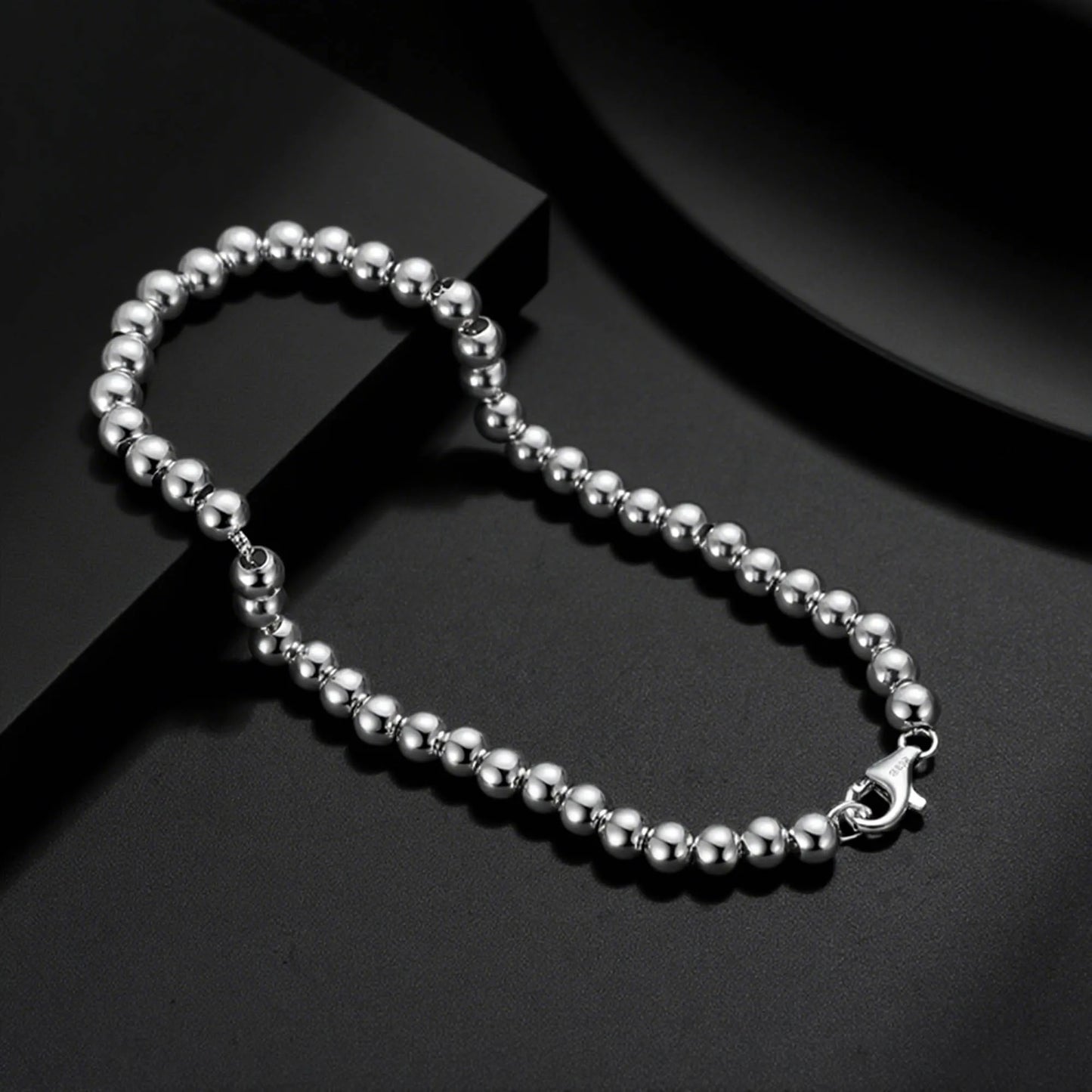 925S SILVER 4MM "PEARL" ARMBAND - ICERAIN JEWELRY