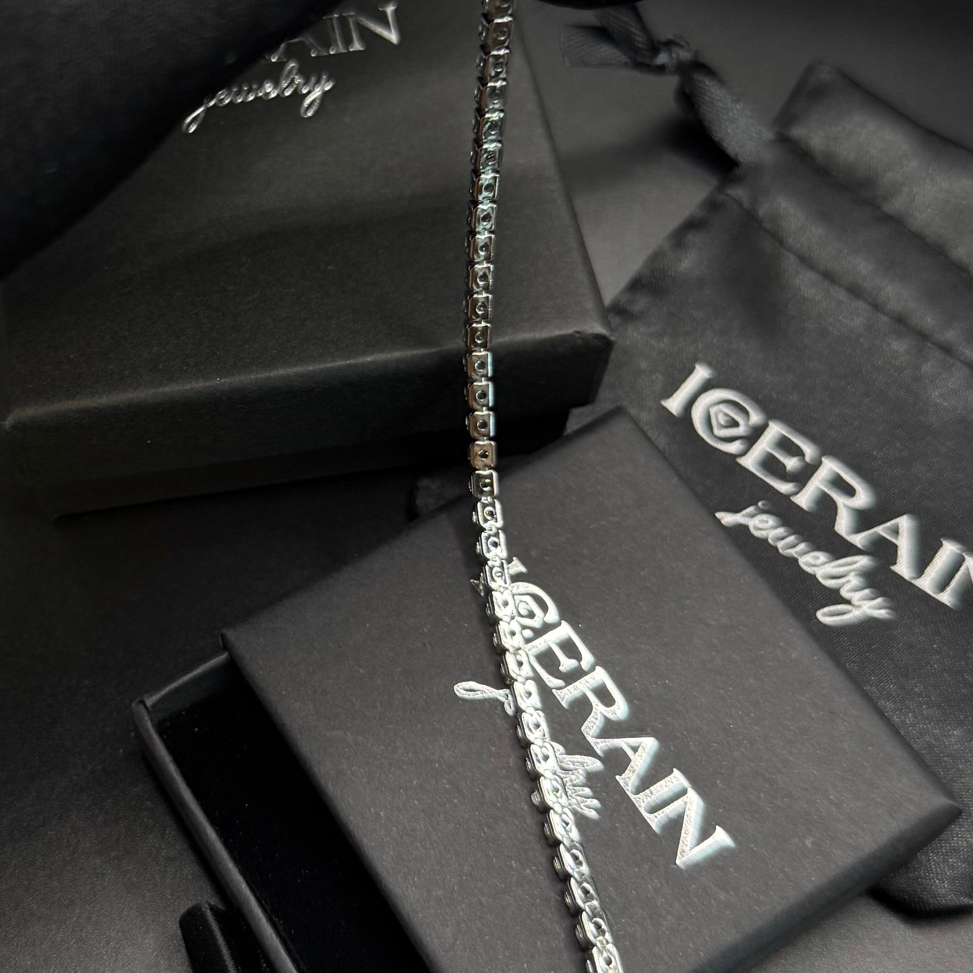 ICED OUT "SILVER TENNIS" ARMBAND - ICERAIN JEWELRY