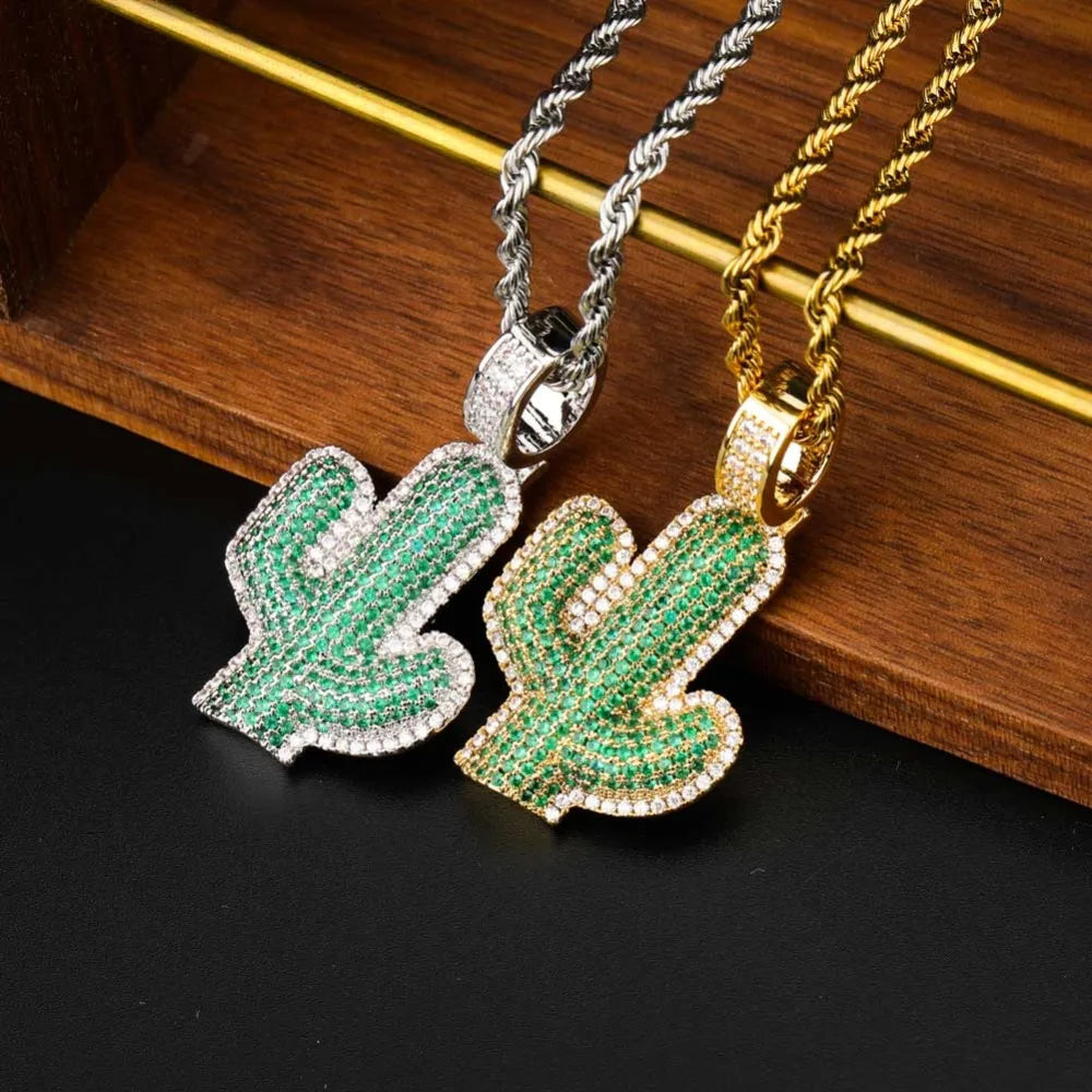 ICED OUT "CACTUS" KETTE - ICERAIN JEWELRY