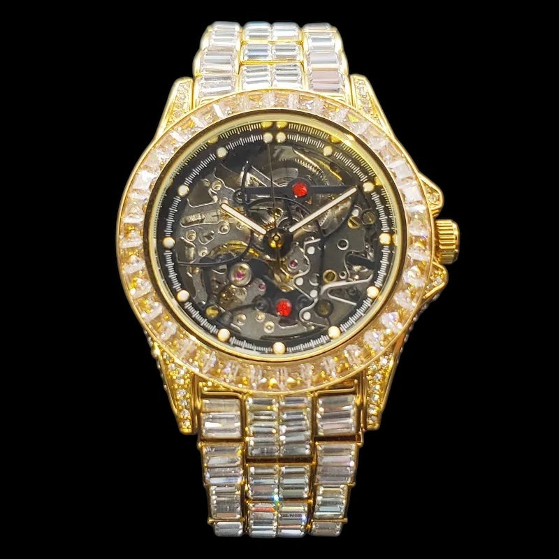 ICED OUT AUTOMATIK "SCHELETRO V3" UHR - ICERAIN JEWELRY
