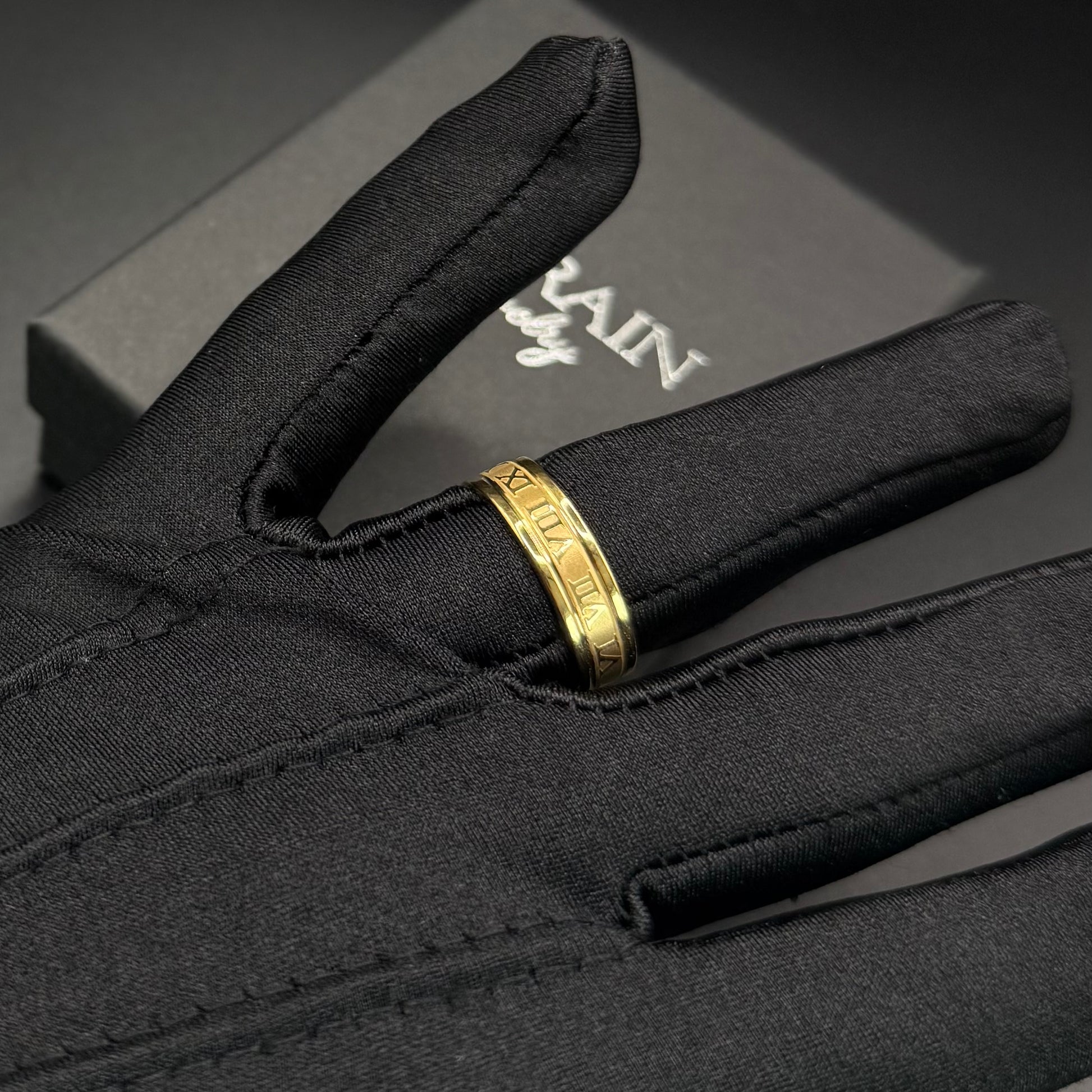 EDELSTAHL "GOLD ROMA" RING - ICERAIN JEWELRY
