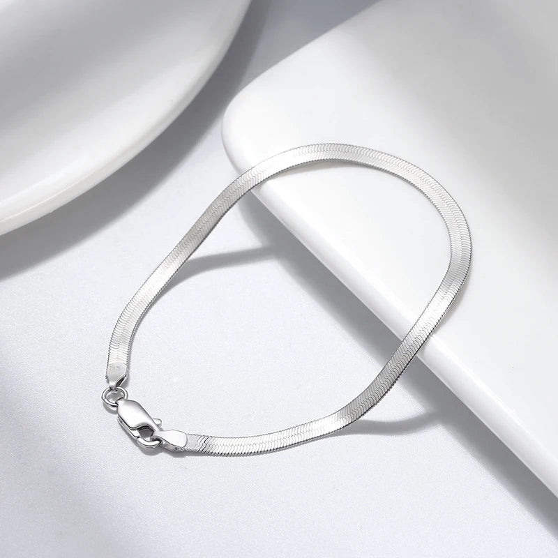 925S SILVER "HERRINGBONE" ARMBAND - ICERAIN JEWELRY