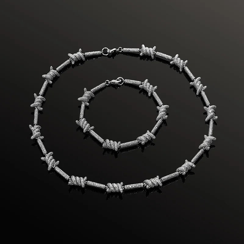 ICED OUT "TWISTED WIRE" KETTE