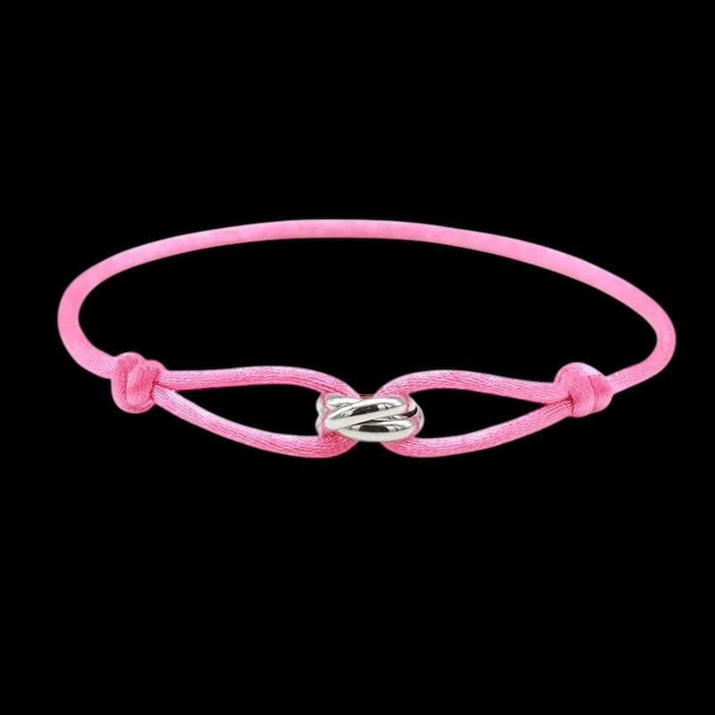 STOFF/EDELSTAHL "TRICOLOR" ARMBAND - ICERAIN JEWELRY