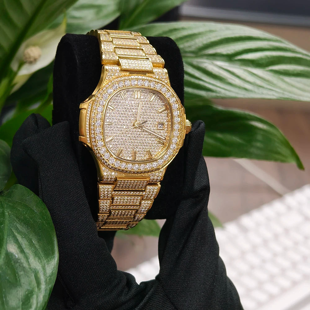 ICED OUT 43MM MOISSANITE "FERANOIR" UHR - ICERAIN JEWELRY