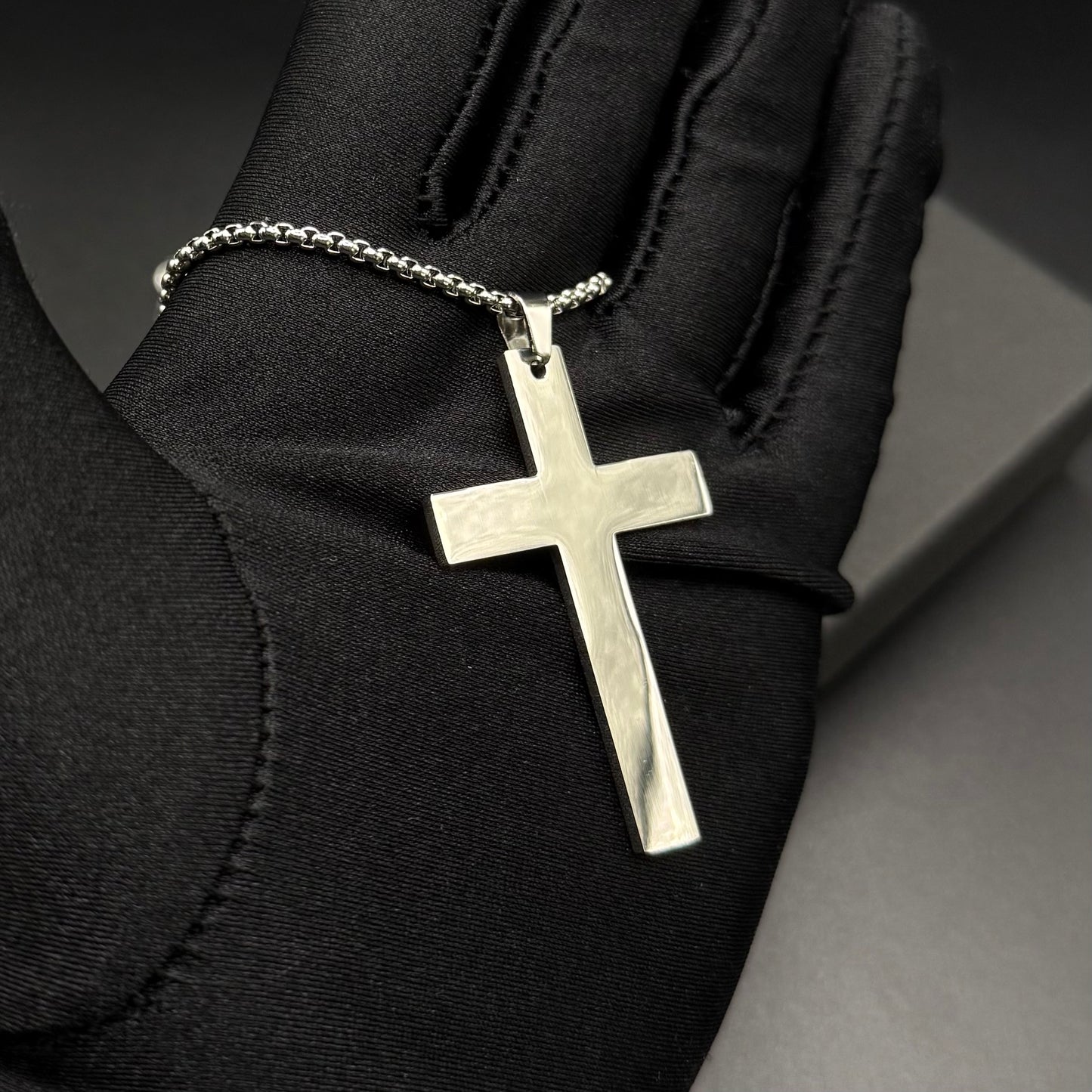 EDELSTAHL "AMEN CROSS V2" KETTE - ICERAIN JEWELRY