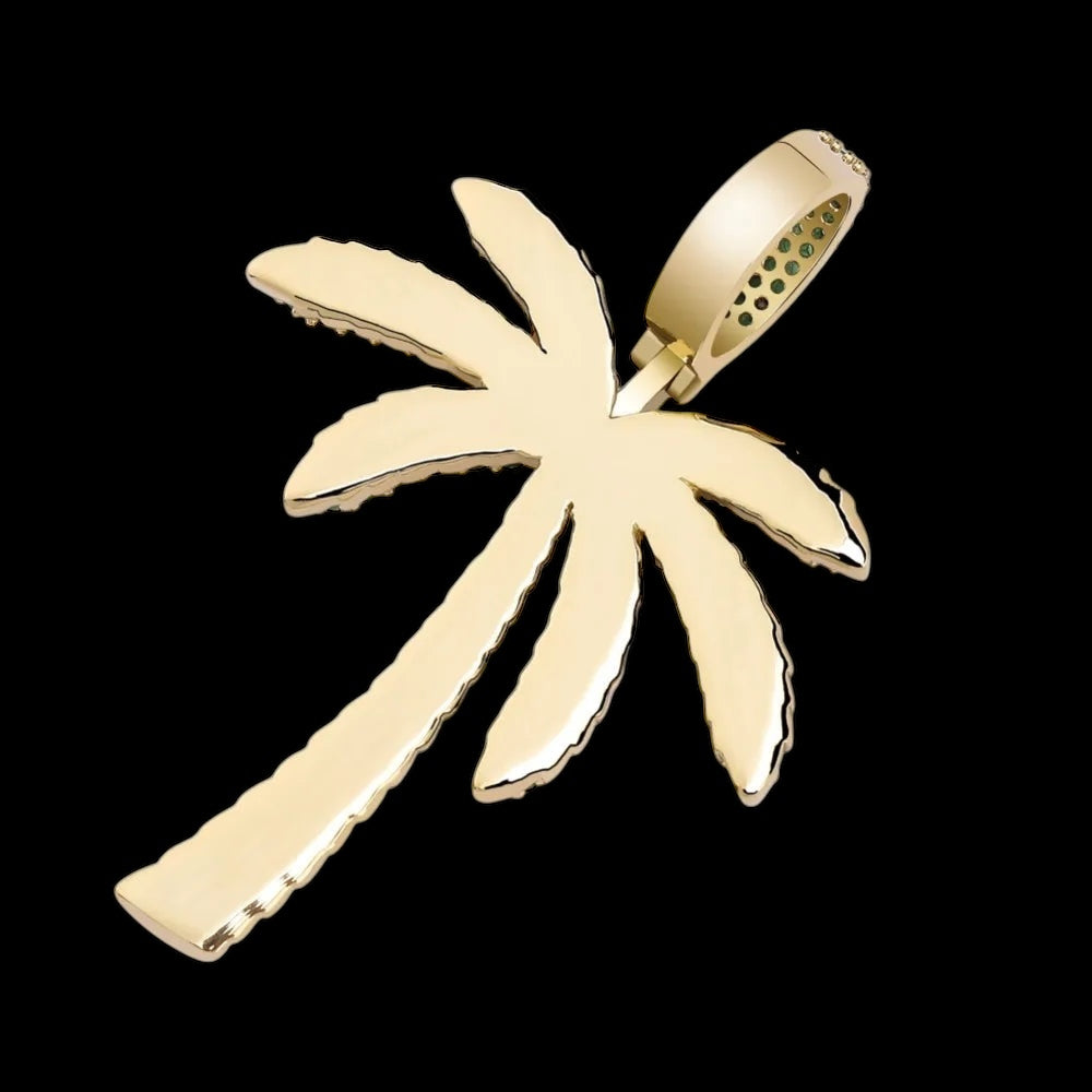 ICED OUT "SILVER PALM" KETTE - ICERAIN JEWELRY