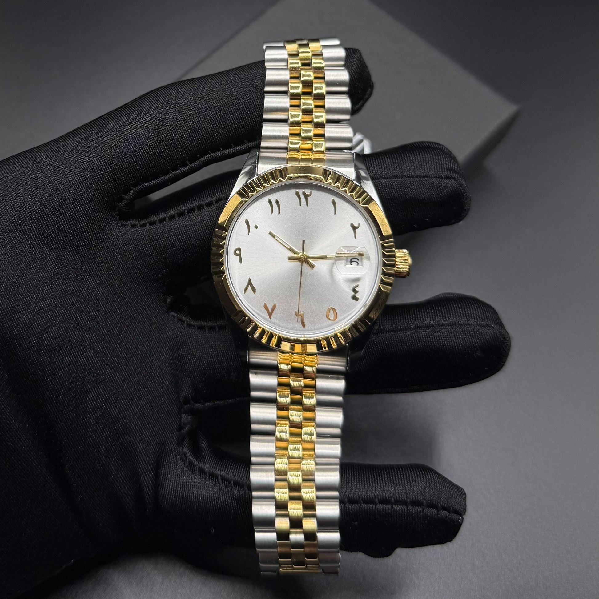 EDELSTAHL AUTOMATIK "ARABIC" UHR - ICERAIN JEWELRY