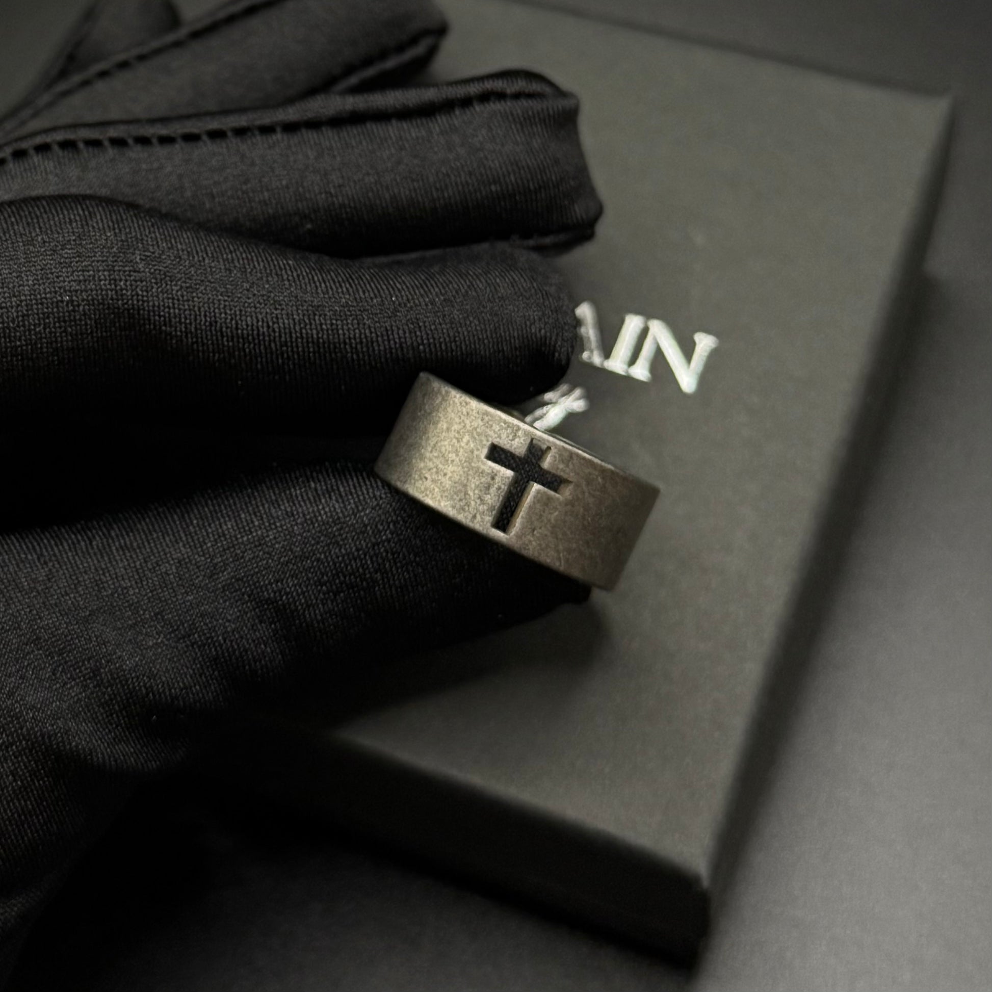 EDELSTAHL "CROSS V5" RING - ICERAIN JEWELRY