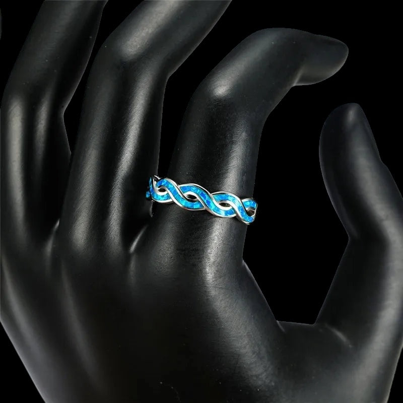 ICED OUT "BLUE INFINITY" RING - ICERAIN JEWELRY