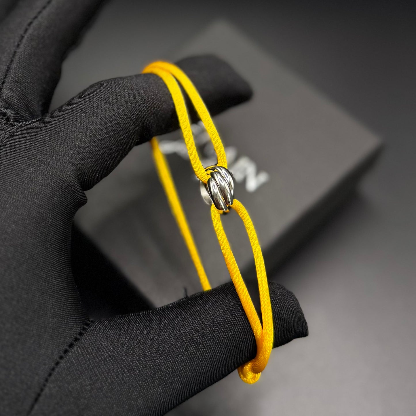 STOFF/EDELSTAHL "TRICOLOR" ARMBAND - ICERAIN JEWELRY