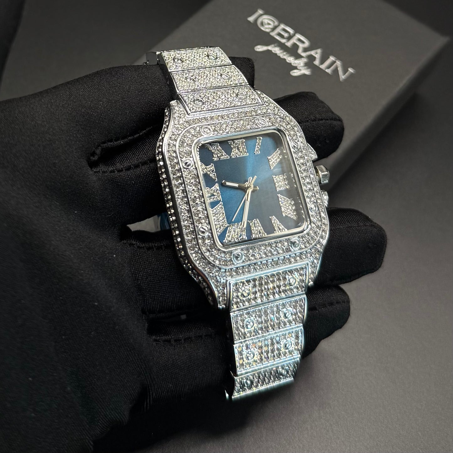 ICED OUT "PIAZZA" UHR - ICERAIN JEWELRY
