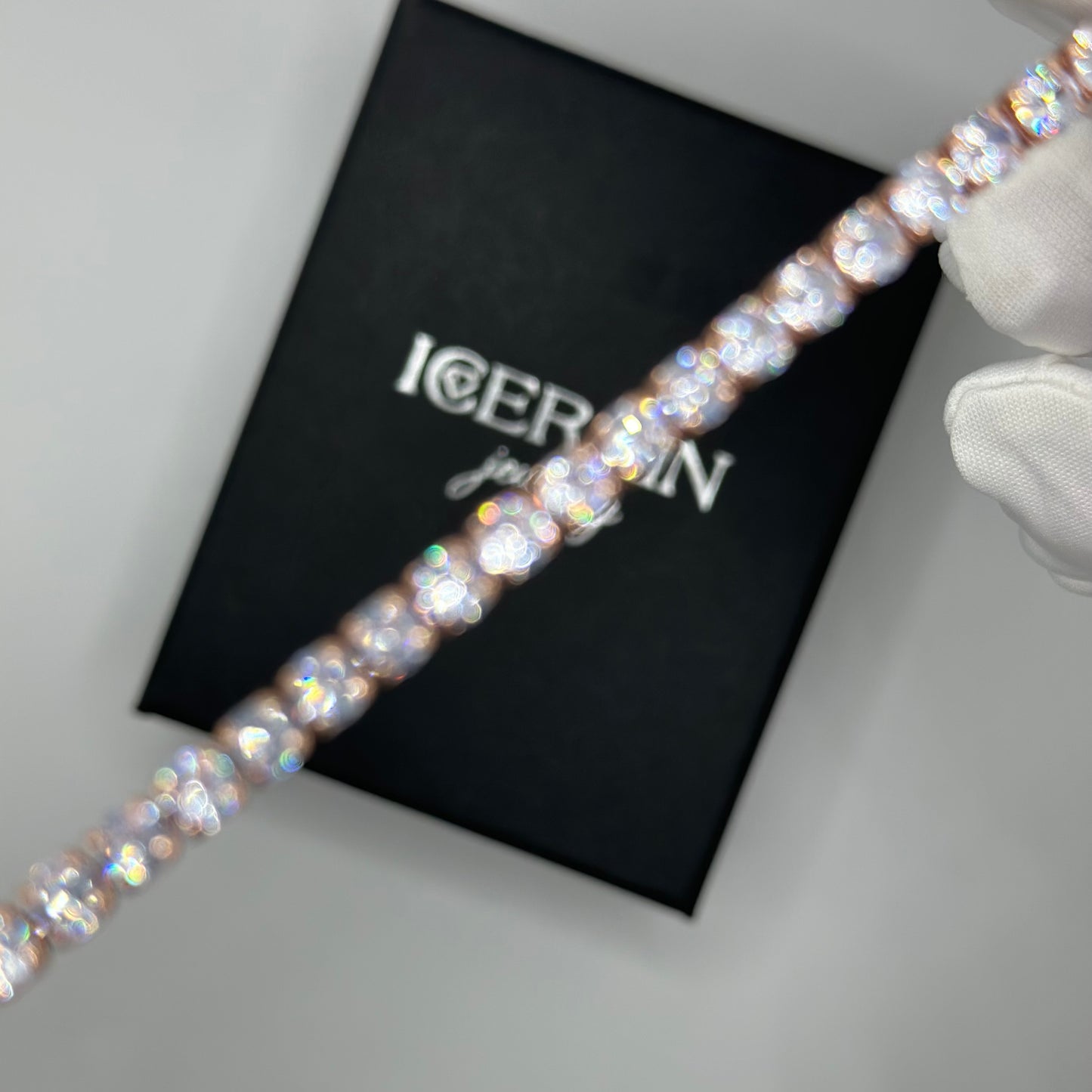SALE | ICED OUT 5MM 19CM "ROSEGOLD TENNIS" ARMBAND - ICERAIN JEWELRY