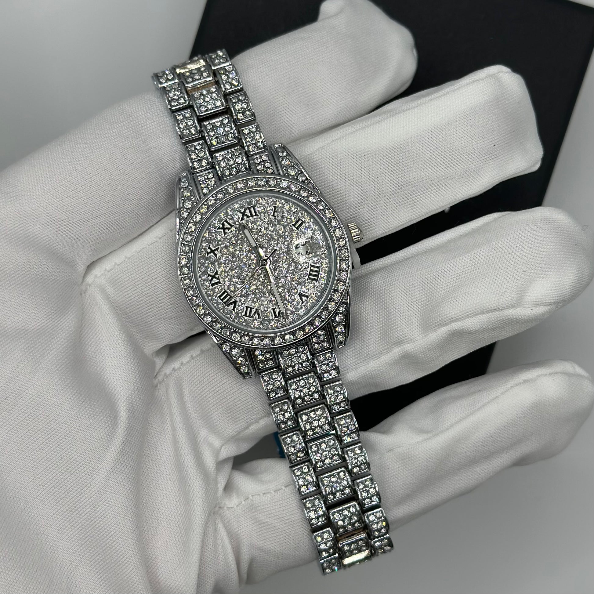 ICED OUT "DRESSOLO" UHR - ICERAIN JEWELRY