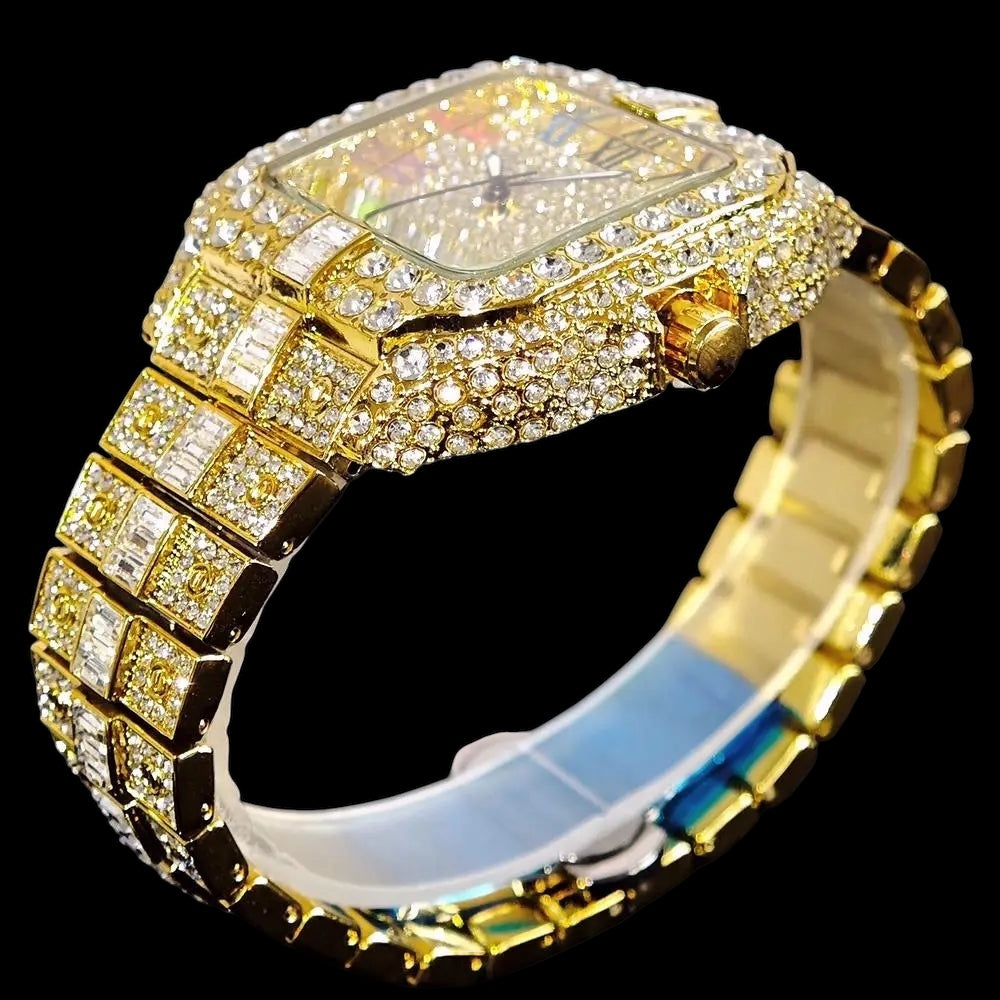 ICED OUT "PIAZZA V4" UHR - ICERAIN JEWELRY