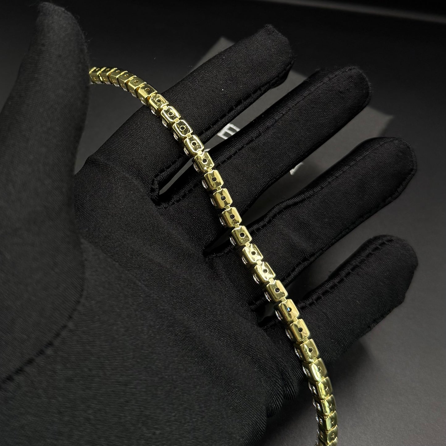 ICED OUT "GOLD TENNIS" ARMBAND - ICERAIN JEWELRY
