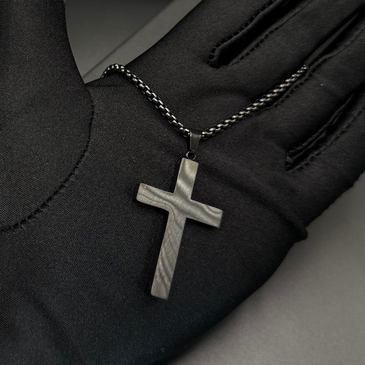 EDELSTAHL "AMEN CROSS V2" KETTE - ICERAIN JEWELRY