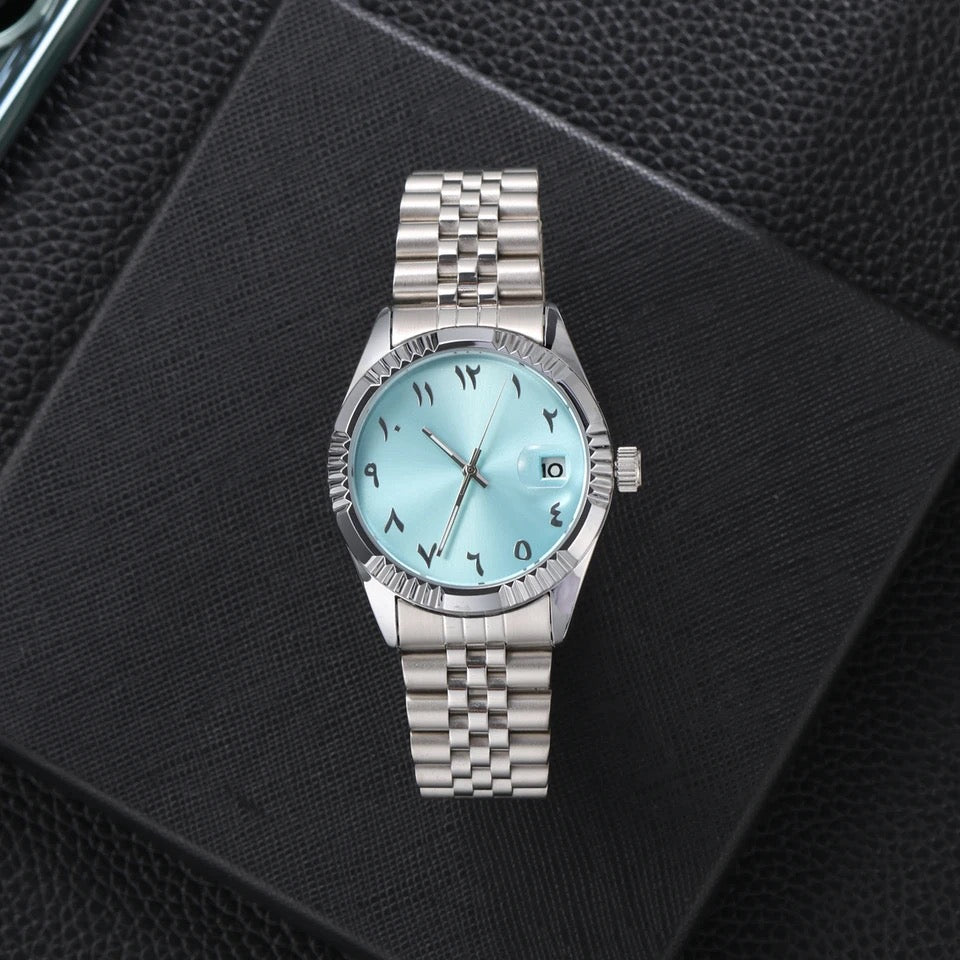 EDELSTAHL AUTOMATIK "ARABIC" UHR - ICERAIN JEWELRY