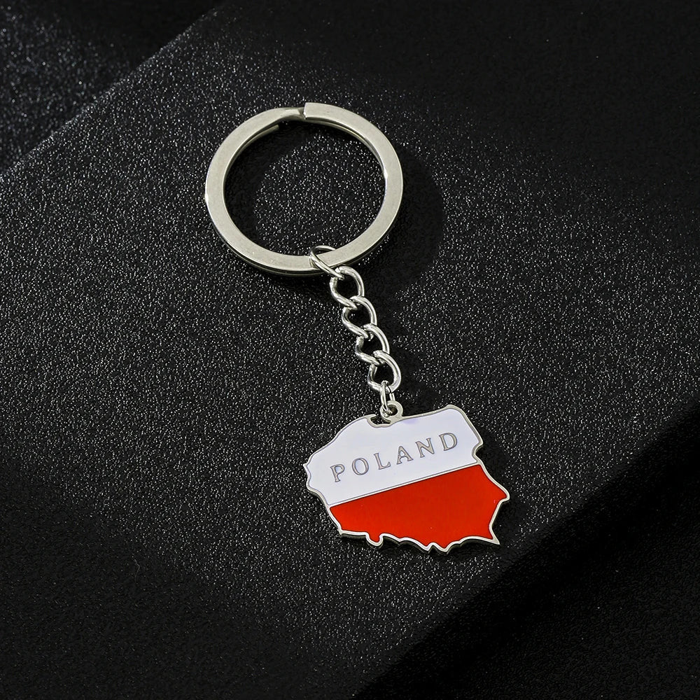EDELSTAHL "POLAND V2" SCHLÜSSELANHÄNGER - ICERAIN JEWELRY