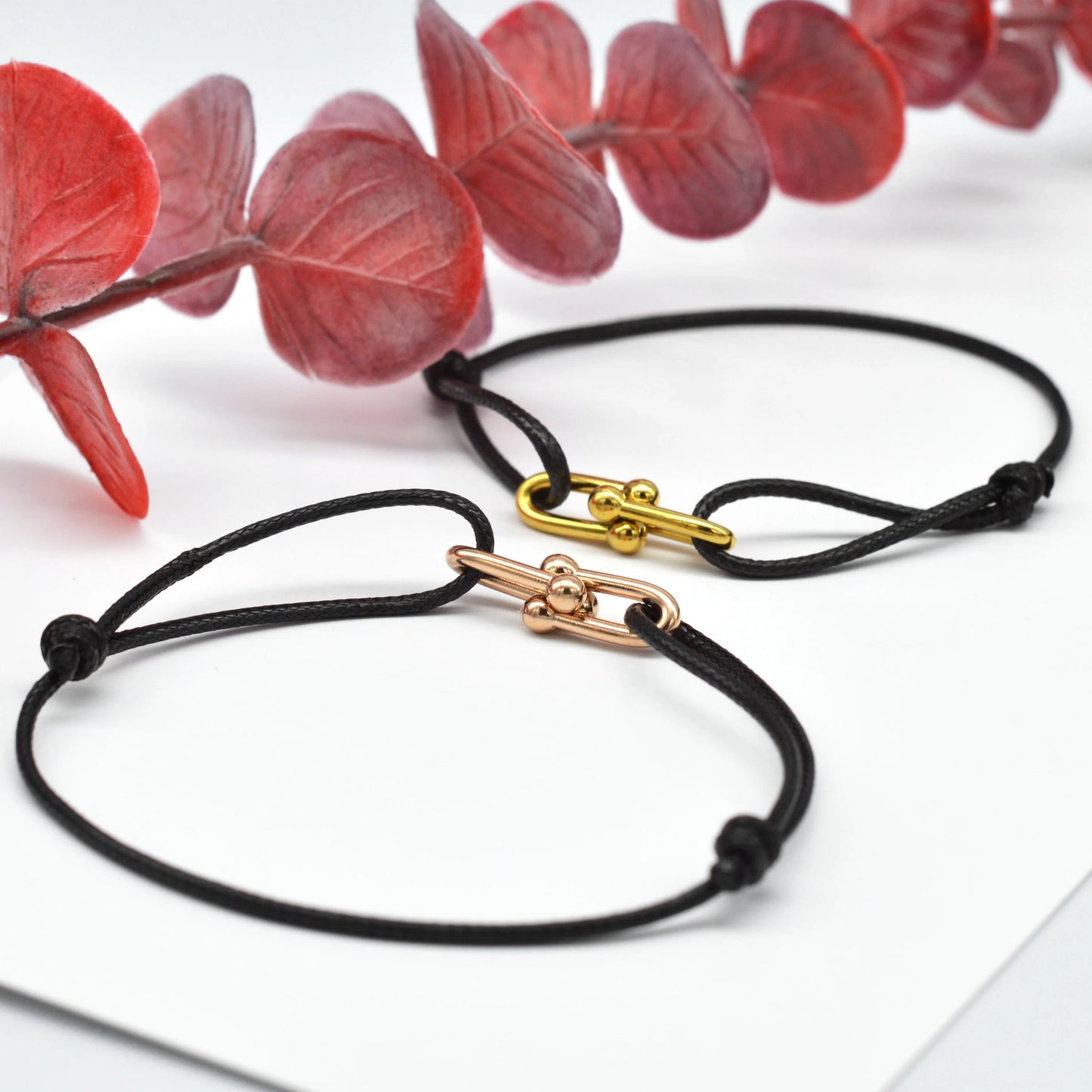 STOFF/EDELSTAHL "CLOSURE" ARMBAND - ICERAIN JEWELRY