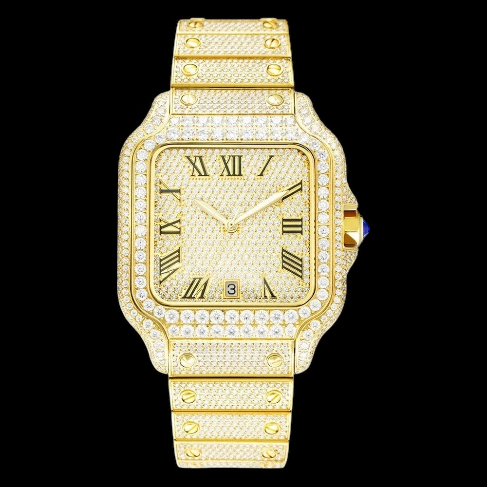 ICED OUT 40MM MOISSANITE "PIAZZA" UHR