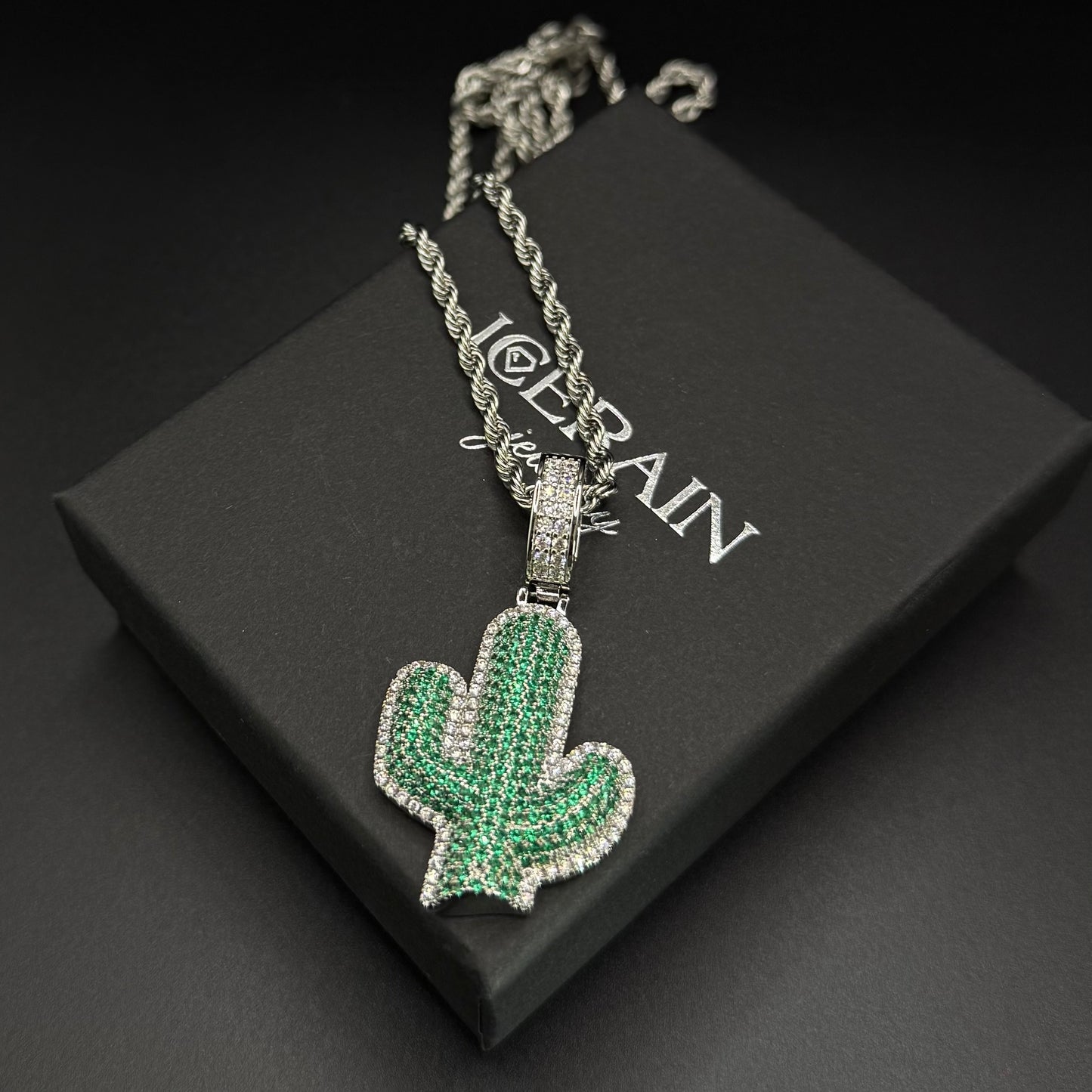ICED OUT "CACTUS" KETTE - ICERAIN JEWELRY