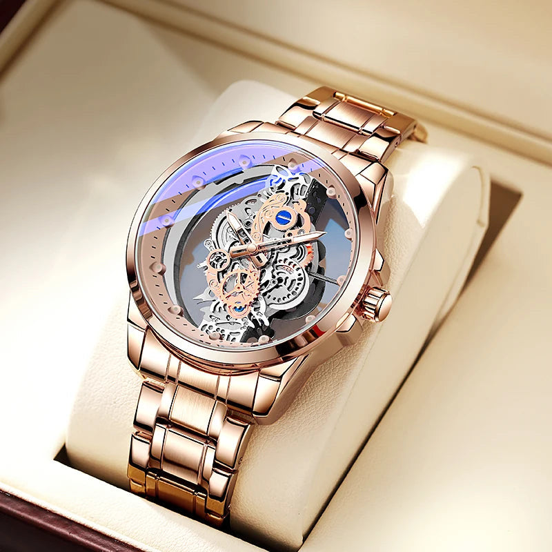 EDELSTAHL "TRASPARO" UHR - ICERAIN JEWELRY