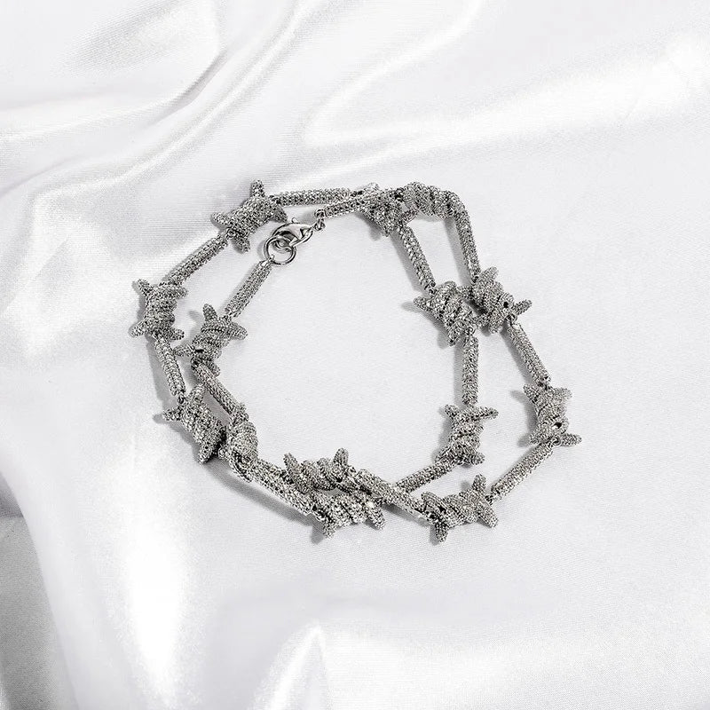 ICED OUT "TWISTED WIRE" ARMBAND - ICERAIN JEWELRY