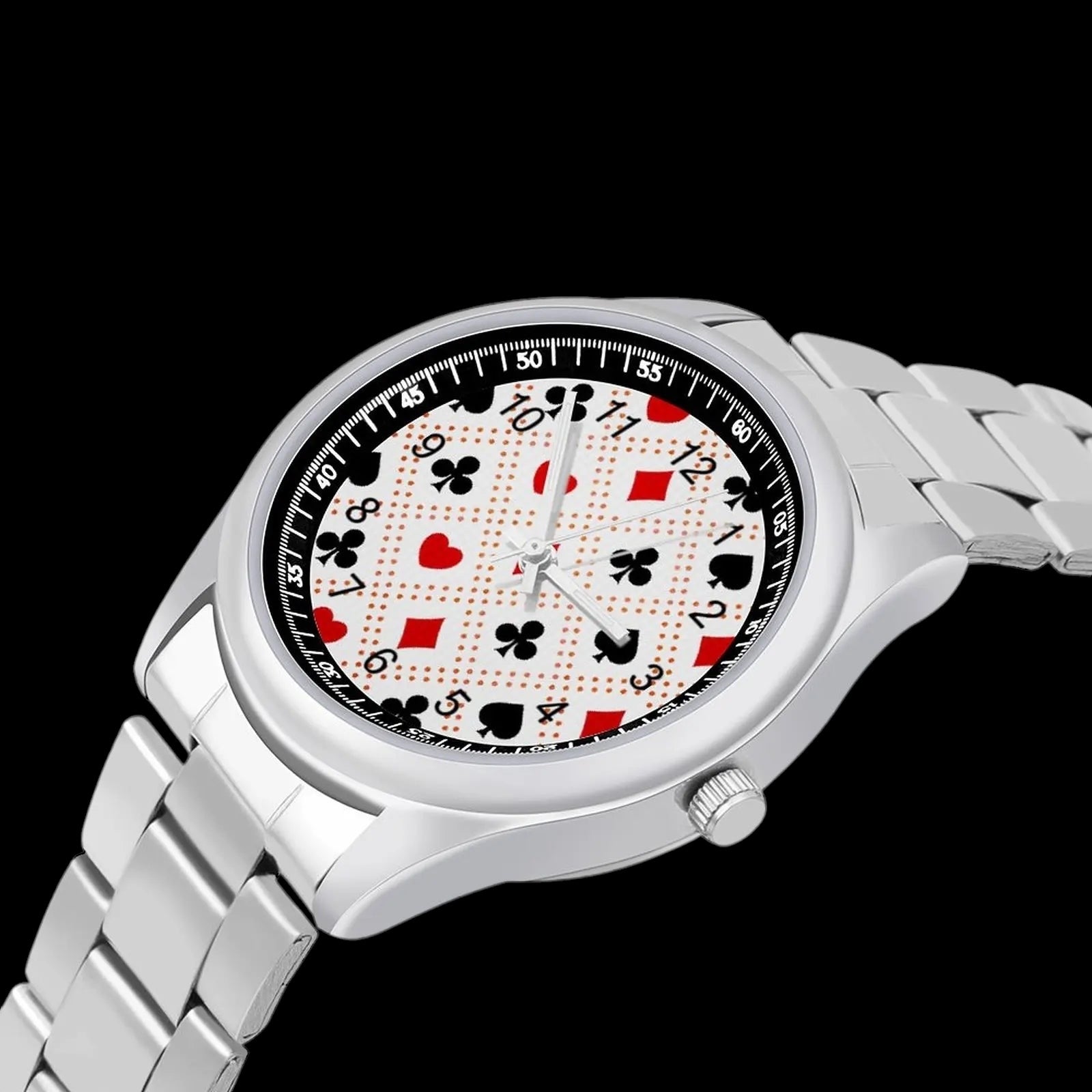 EDELSTAHL "POKER" UHR - ICERAIN JEWELRY