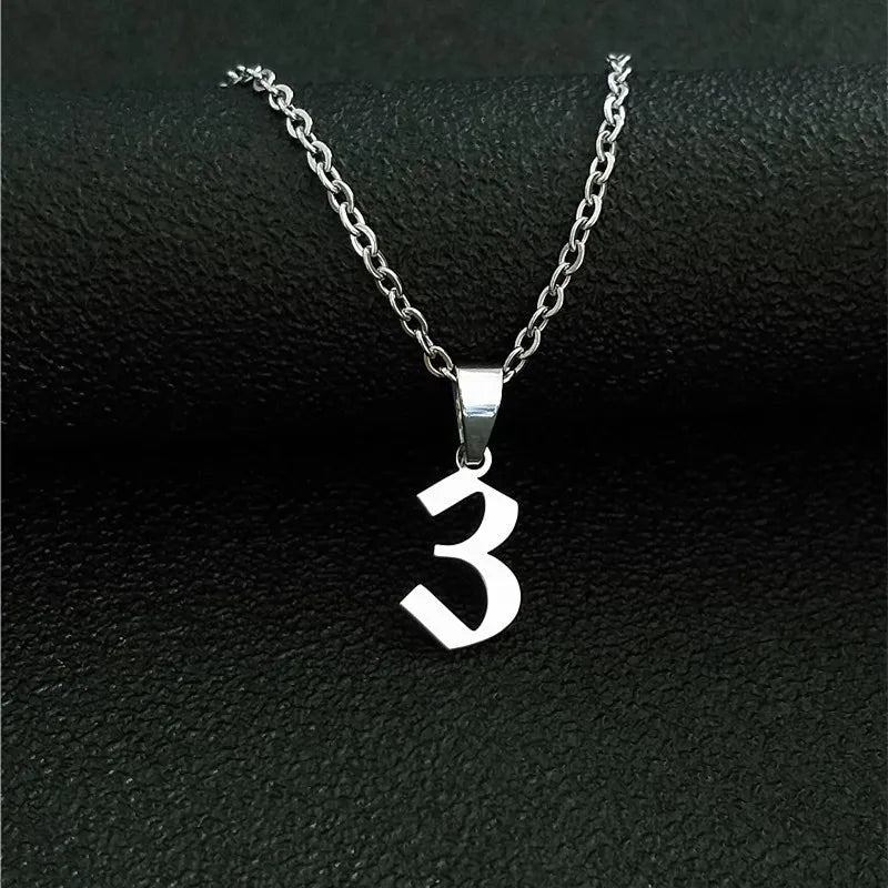 PERSONALISIERTE EDELSTAHL "NUMBER" KETTE - ICERAIN JEWELRY
