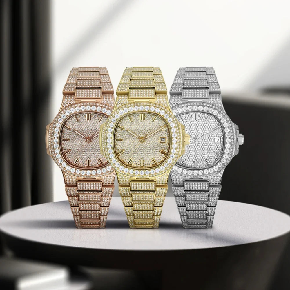 ICED OUT 43MM MOISSANITE "FERANOIR" UHR - ICERAIN JEWELRY