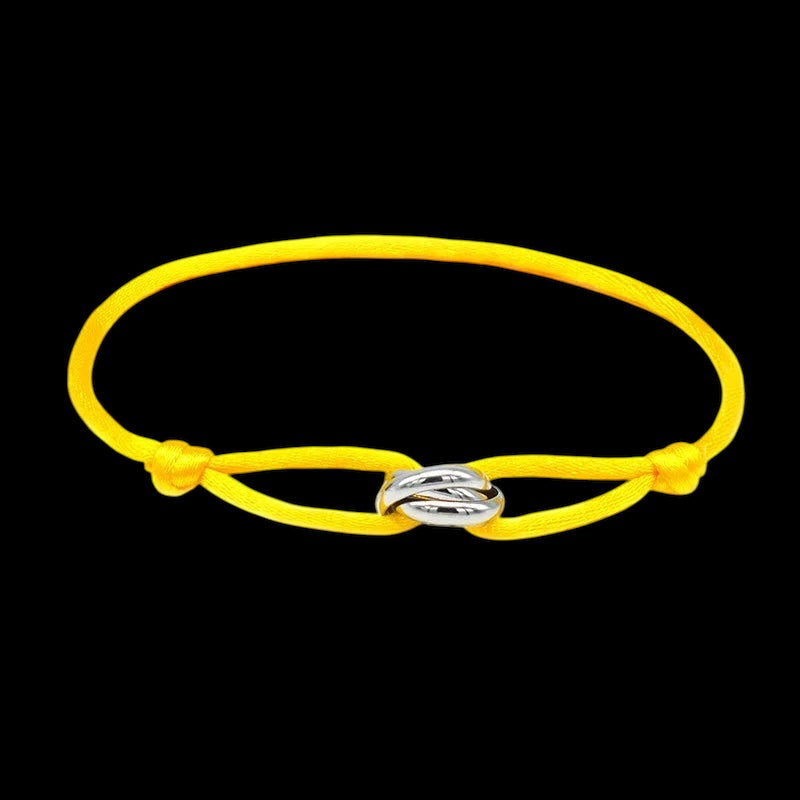STOFF/EDELSTAHL "TRICOLOR" ARMBAND - ICERAIN JEWELRY