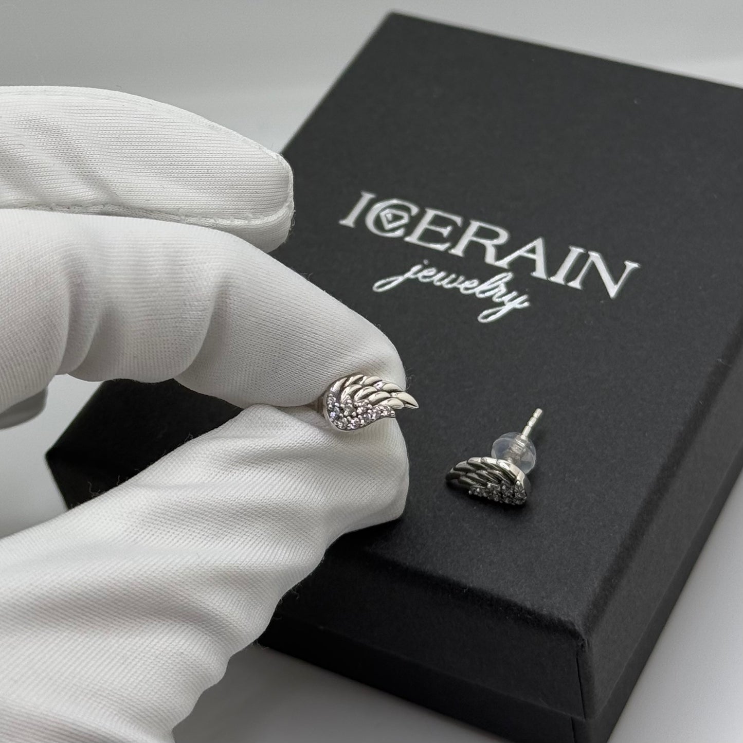 925S SILVER "ANGEL" OHRRINGE - ICERAIN JEWELRY