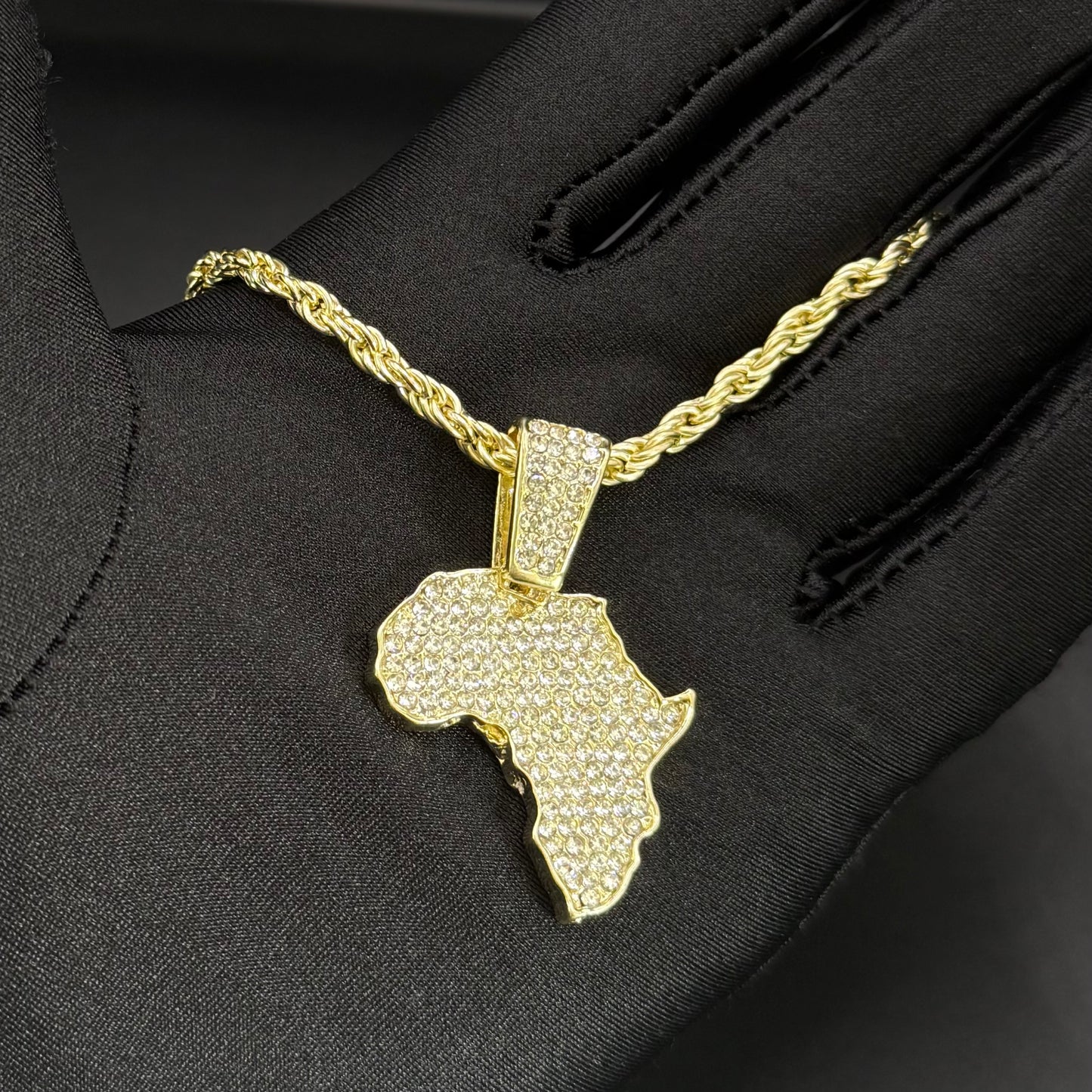 ICED OUT "AFRICA" LÄNDERKETTE - ICERAIN JEWELRY