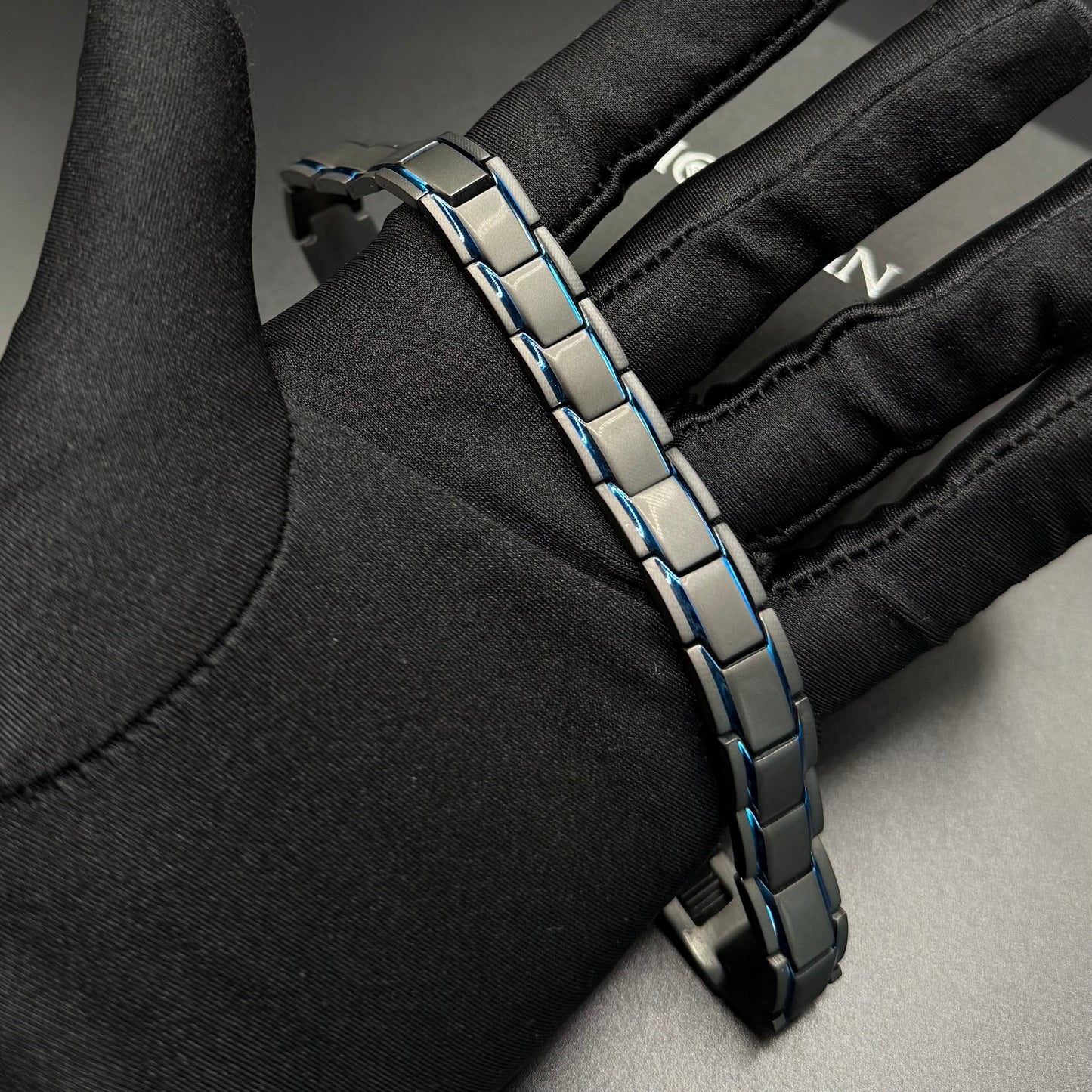 SALE | EDELSTAHL 12MM 21CM "BLUE BLACKLIST" ARMBAND - ICERAIN JEWELRY