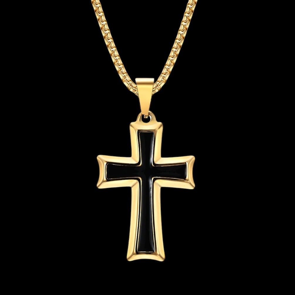 EDELSTAHL "CROSS V2" KETTE - ICERAIN JEWELRY