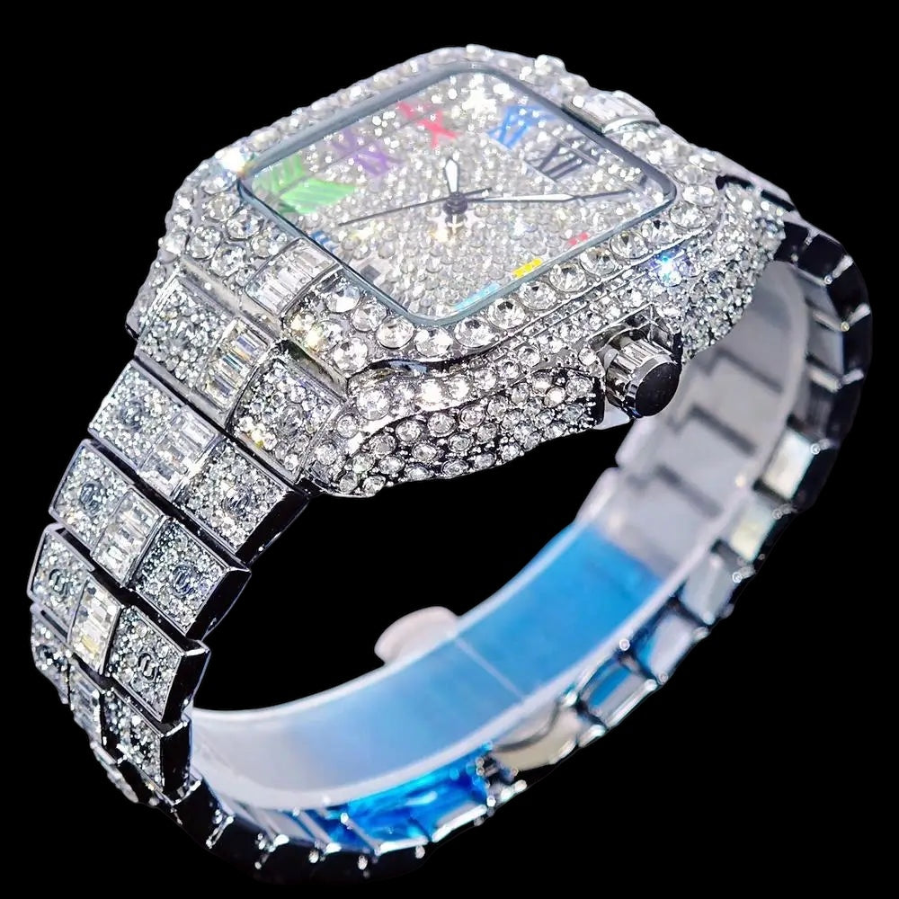 ICED OUT "PIAZZA V4" UHR - ICERAIN JEWELRY