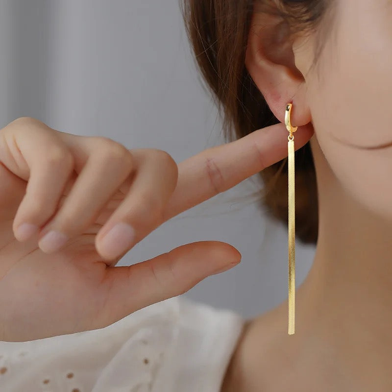 EDELSTAHL "LINE" OHRRINGE - ICERAIN JEWELRY