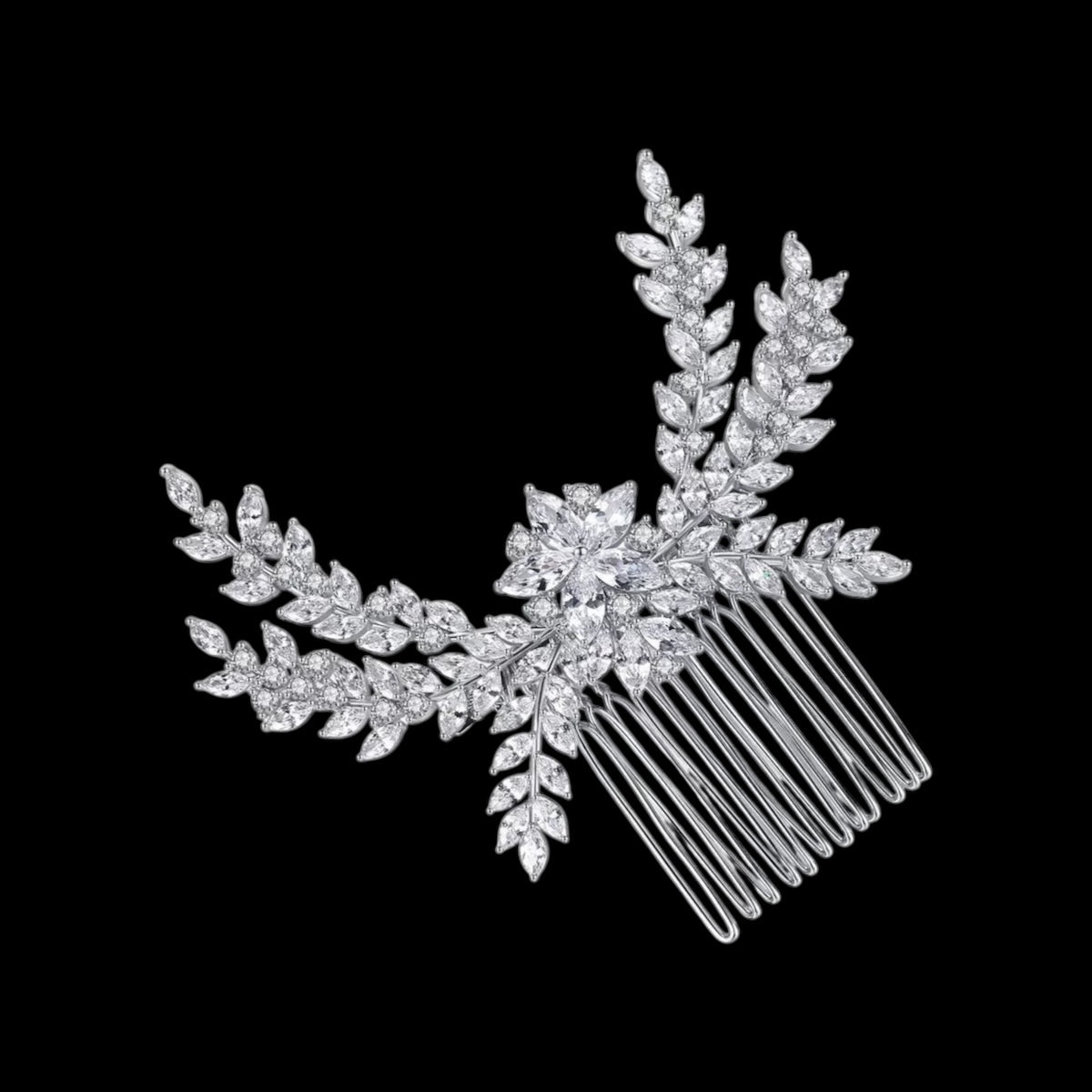 ICED OUT "FLORAL GRACE" DIADEM/TIARA