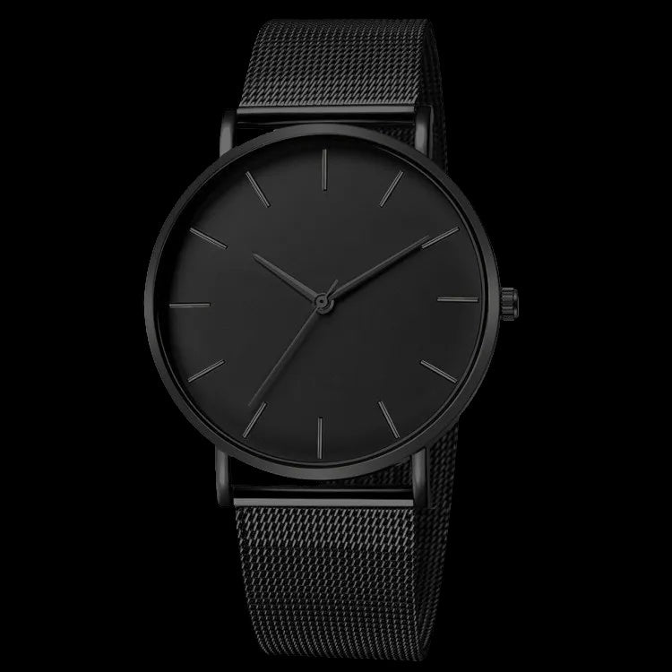 EDELSTAHL "THINMATIC" UHR - ICERAIN JEWELRY