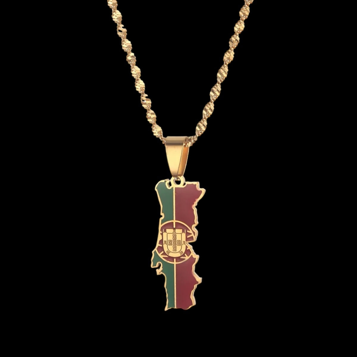 EDELSTAHL "PORTUGAL" LÄNDERKETTE - ICERAIN JEWELRY