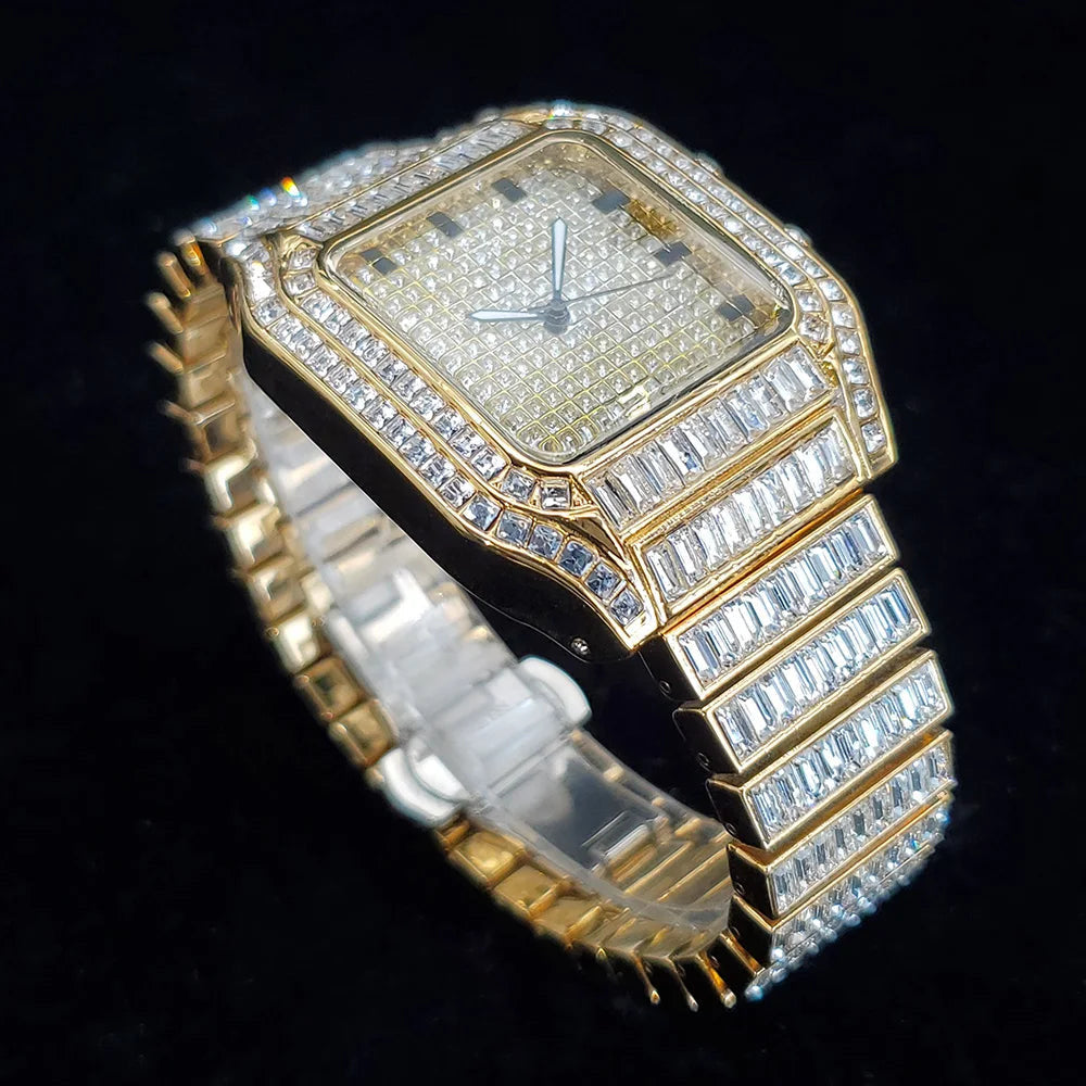 ICED OUT "SHACH" UHR